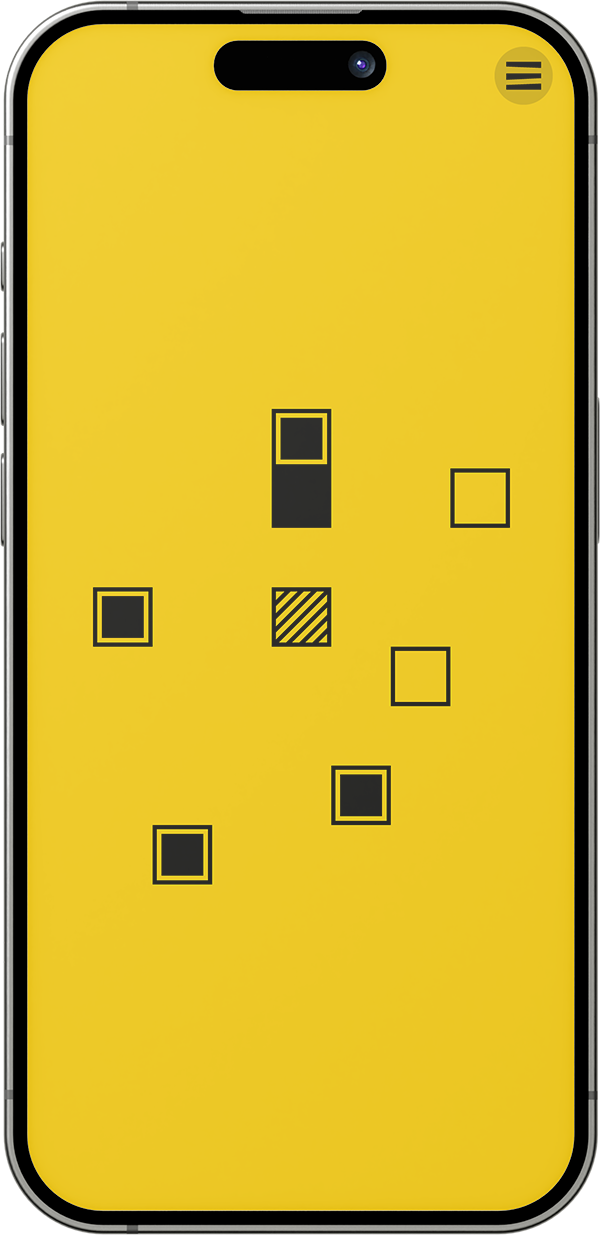 Phone mockup displaying the game